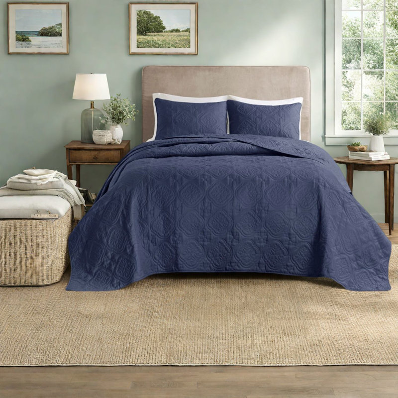 Ensemble de literie réversible pour très grand lit, polyester doux, style transitionnel pour la maison