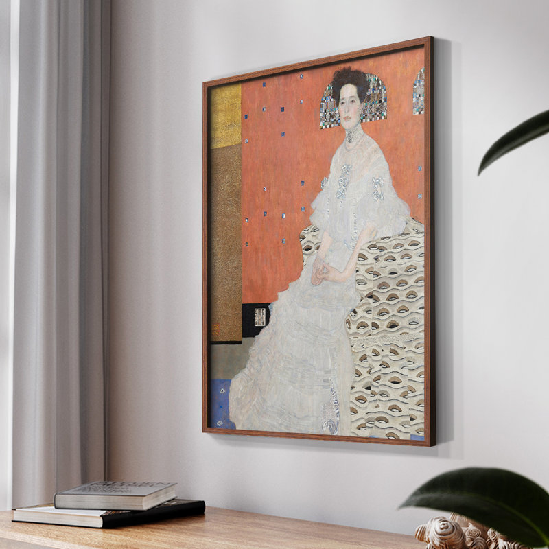 «Gustav Klimt VII» sur, Noyer, H 10 po x l 8 po