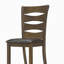 Chaises de salle à manger en bois brun, ensemble de 2