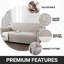 Reversible Sofa Cover – Two Looks in One, Quilted Furniture Protector with Adjustable Strap-47852078-47852073