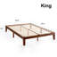 Solid Wood Platform Espresso Bed With Wooden Slats No Box Spring Needed Easy Assembly 12 Inch-106402299-119733071