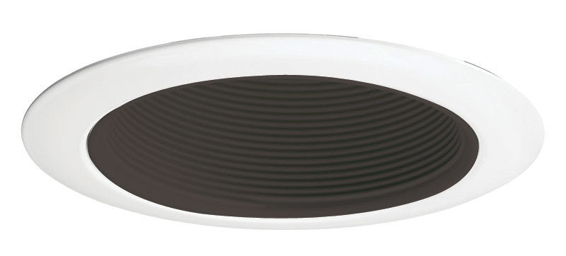 4'' Baffle Recessed Trim, White/Black