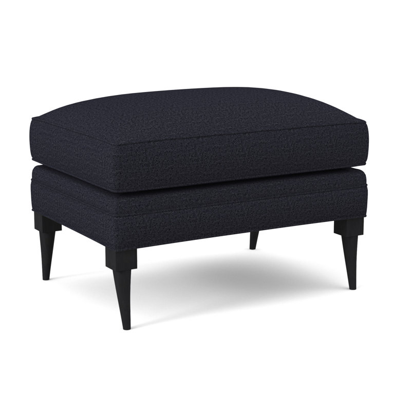 Repose-pieds rectangulaire 28 po Perry, Espresso, Marine de Venise