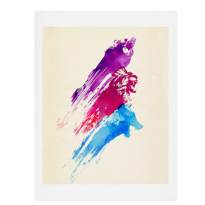 Couleurs sauvages - reproduction d'art sur papier, H 20 po x l 16 po x P 0,13 po