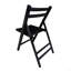 Chaise pour événement spécial pliante en bois à lattes Furniture - noir, ensemble de 4, CHAISE PLIABLE, STYLE PLIABLE