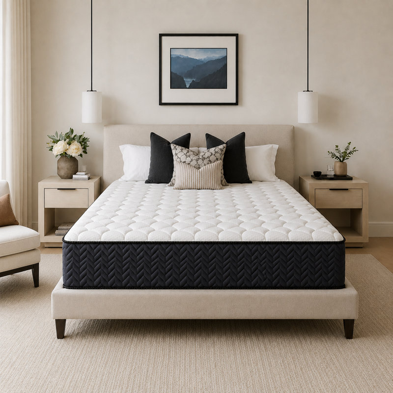 14-Inch Motion Isolation Hybrid Mattress – Cooling Memory Foam with Breathable Support, CertiPUR-US Certified, Queen