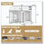 Cat Litter Box Enclosure with LED Light-1257916644