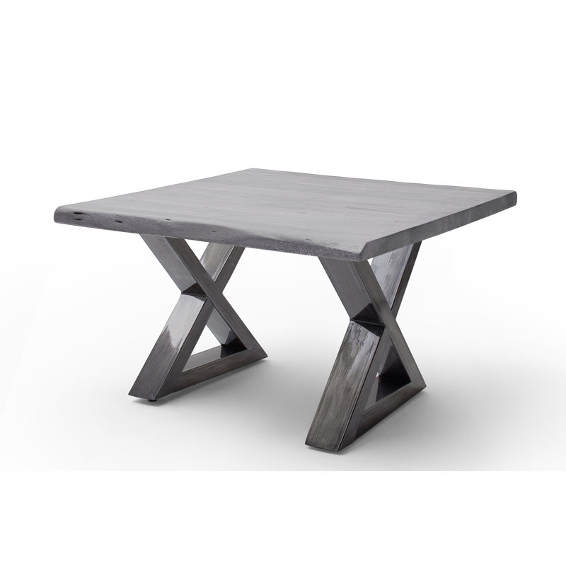 Edmunds Cross Legs Coffee Table, Grey/Brown/Blue, Antik