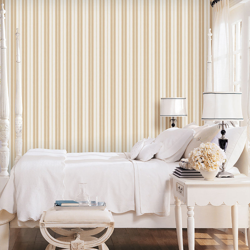 Dristy 10m x 52.8cm Matte Wallpaper Roll, Beige/Off White