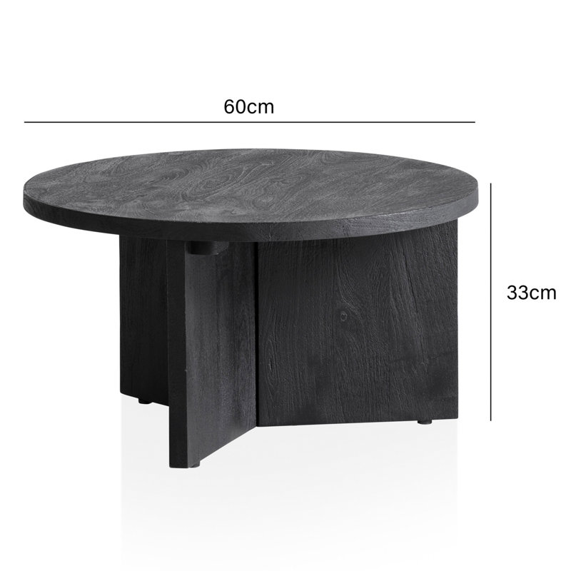 Oril Solid Wood Three Leg Coffee Table