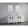 Karson 72'' Double Bathroom Vanity with Ceramic Top with Mirror
