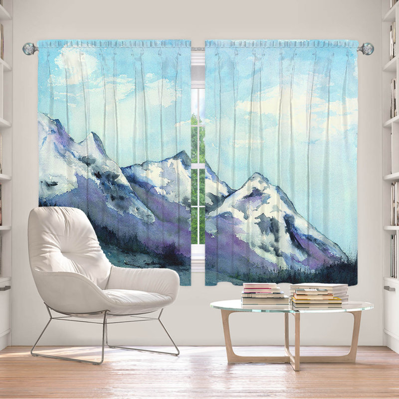 Rideau simple obscurcissant avec passe-tringle Rocky Mountains, L 56 po x L 78 po