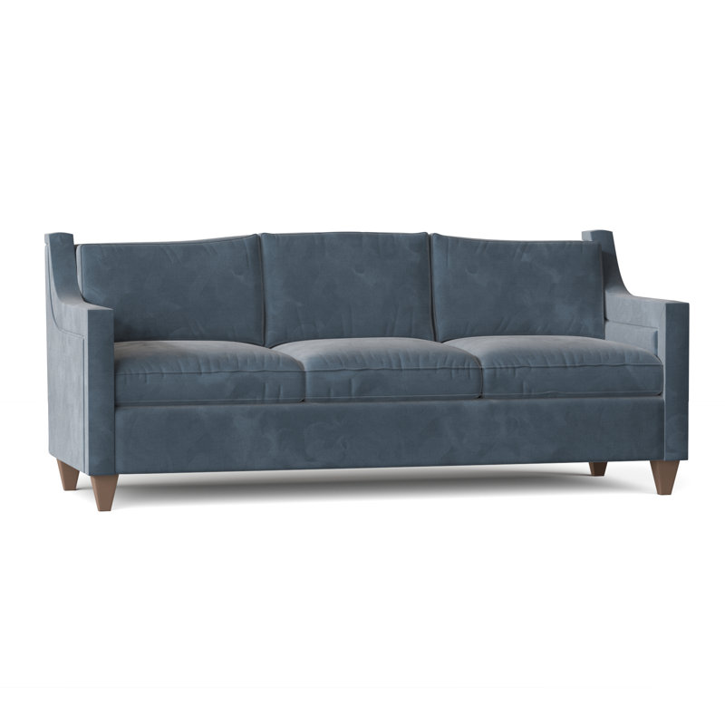 Jill Sofa, Bella Ocean Performance Velvet