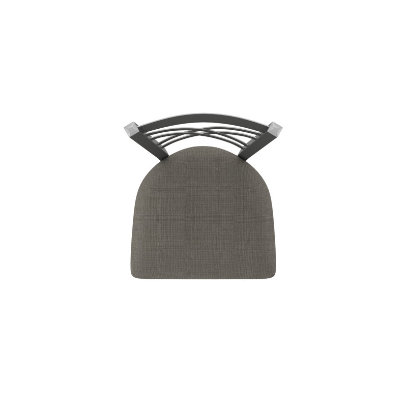 Tabouret pivotant 820 Catalina, Tissu - graphique calice, Très grand (siège d'une hauteur de 36 po), Acier Inoxydable