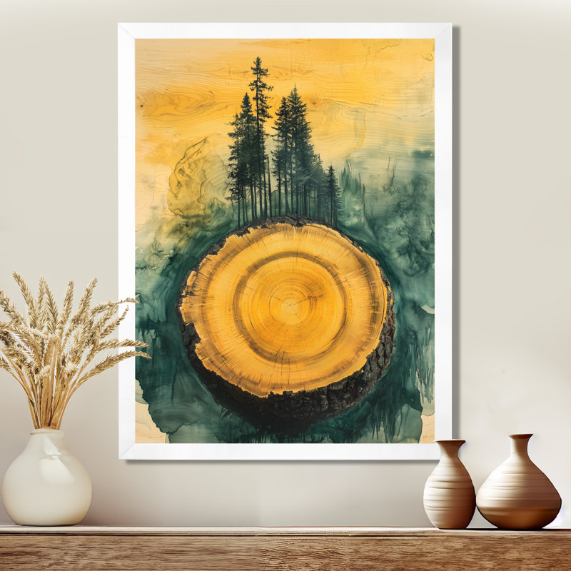 Gieze - Landscapes Canvas Prints, H 44 po x l 34 po, Reproduction encadrée d'une seule photo, Blanc