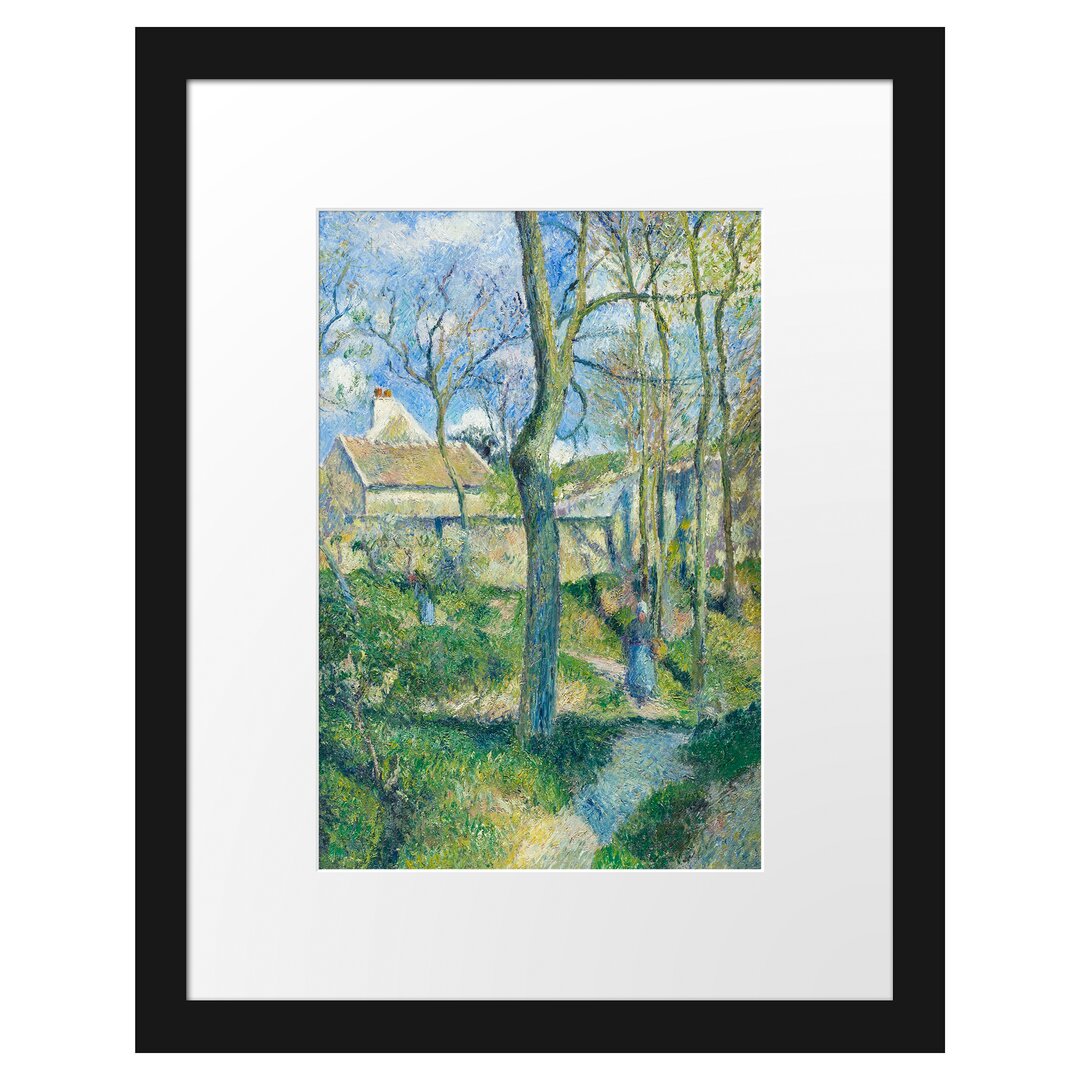 Gerahmter Kunstdruck The Path to Les Pouilleux Pontoise von Camille Pissarro