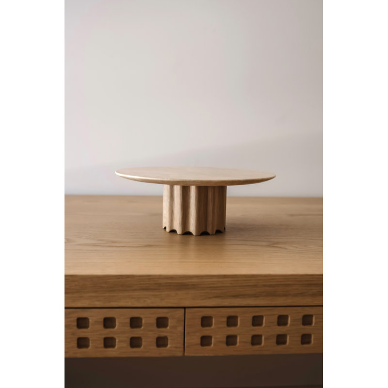 Knox Travertine Pedestal Large