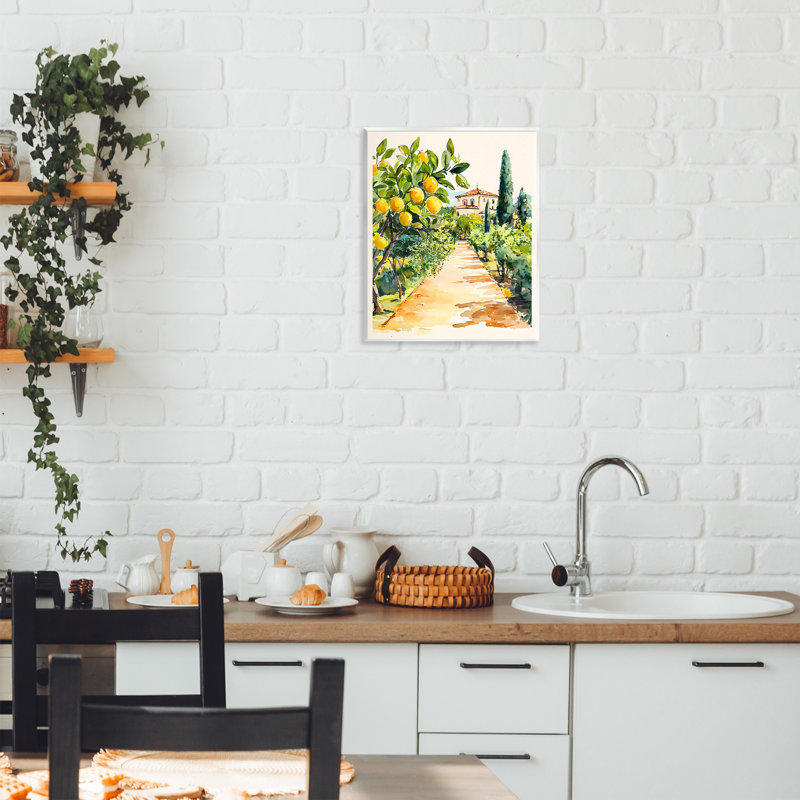 Lemon Grove Pathway Wall Plaque, design by LSR Design Studio