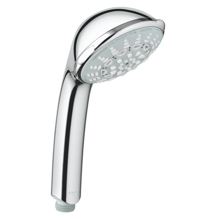Relexa® Champagne Multi Function Wide Handheld Shower Head with SpeedClean Nozzles