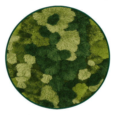 Tapis vert botanique lavable à la machine