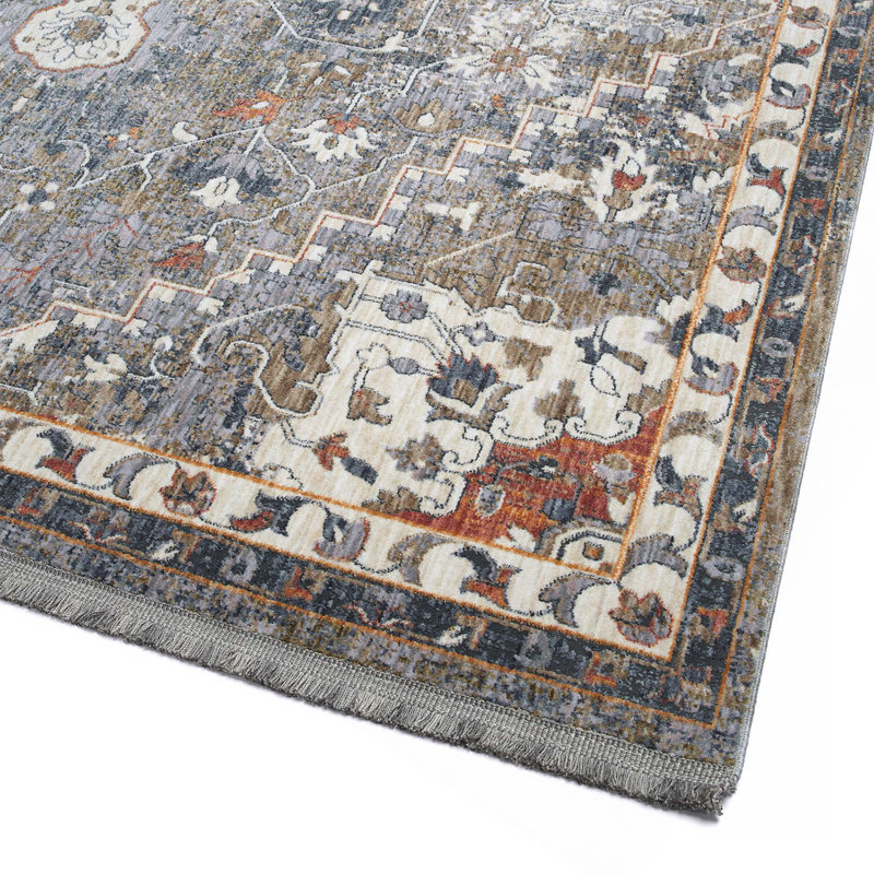Transitional, Oriental, Cut Pile 1'10" X 2'6" Rectangle Throw Rug