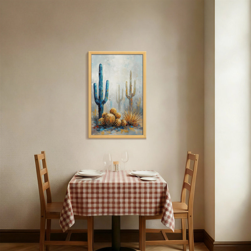 Plants & Flowers Desert Cactus Landscape Art Print