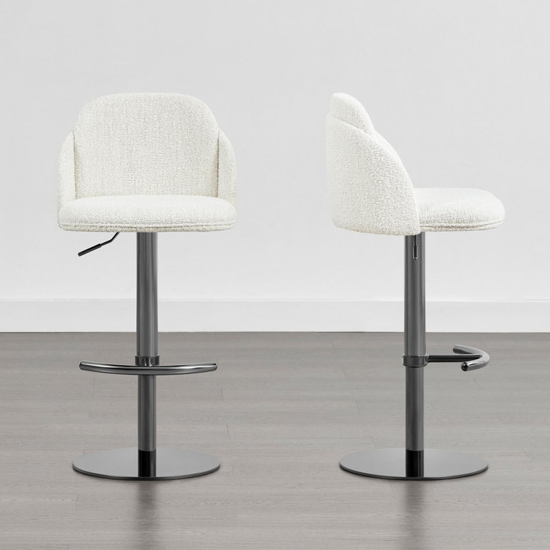 Tabouret pivotant à hauteur réglable, Métal industriel