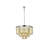 Yazmin 9 - Light Steel Dimmable Tiered Chandelier-27969453-27969452