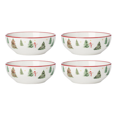 Bols tout usage Oneida Merry & Bright, ensemble de 4, pour 4 personnes