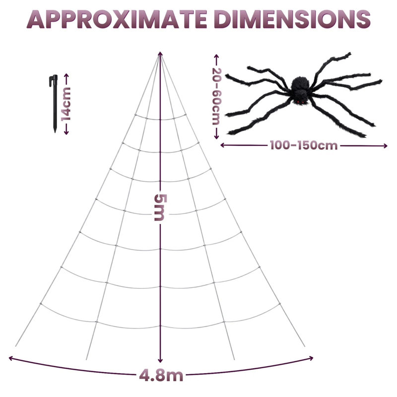 Giant Halloween Spider Web
