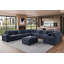 Canapé modulaire réversible en tissu 9 places avec repose-pieds mobile-1202429586