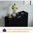Shoe Cabinet Storage,Modern Freestanding Organizer With 2 Flip Drawers,Narrow Shoe Rack Cabinet For Entryway,Black-126353965-126353968