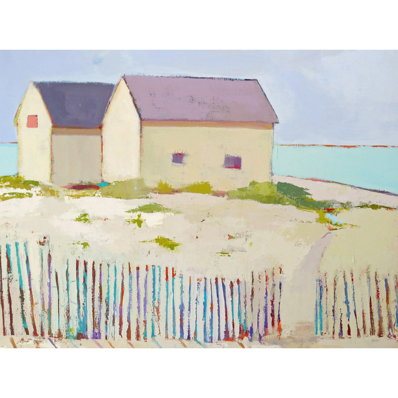 Cottage In The Dunes Print by Phyllis Adams
