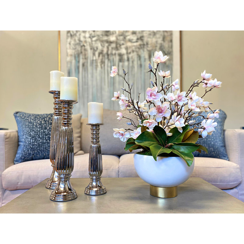 Butterfly Magnolia Floral Arrangement in Vase