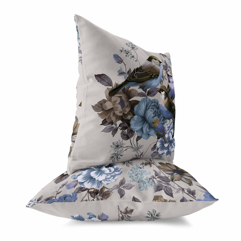 Coussin Petal, Argent / Crayola, H 16 po x l 16 po