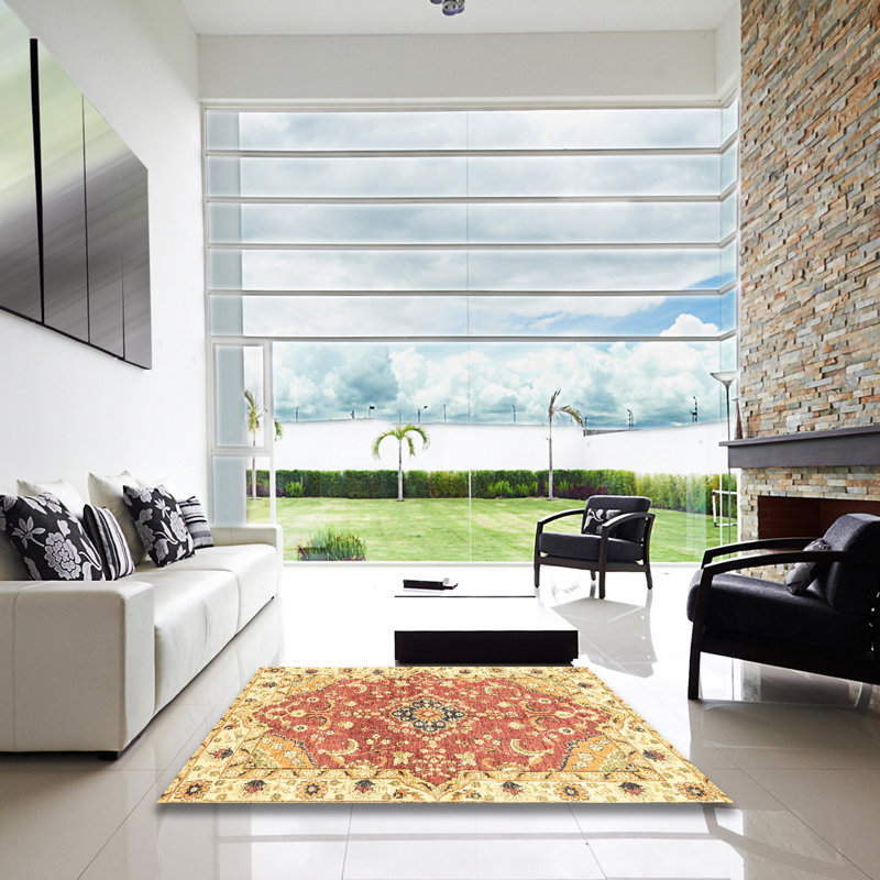Tapis abstrait moderne 3292, Carré 4 pi