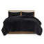 Édredon très grand / très petit très grand / très long avec poils longs, revers noir doux, 2 taies décoratives incluses avec décoration de chambre à coucher moderne