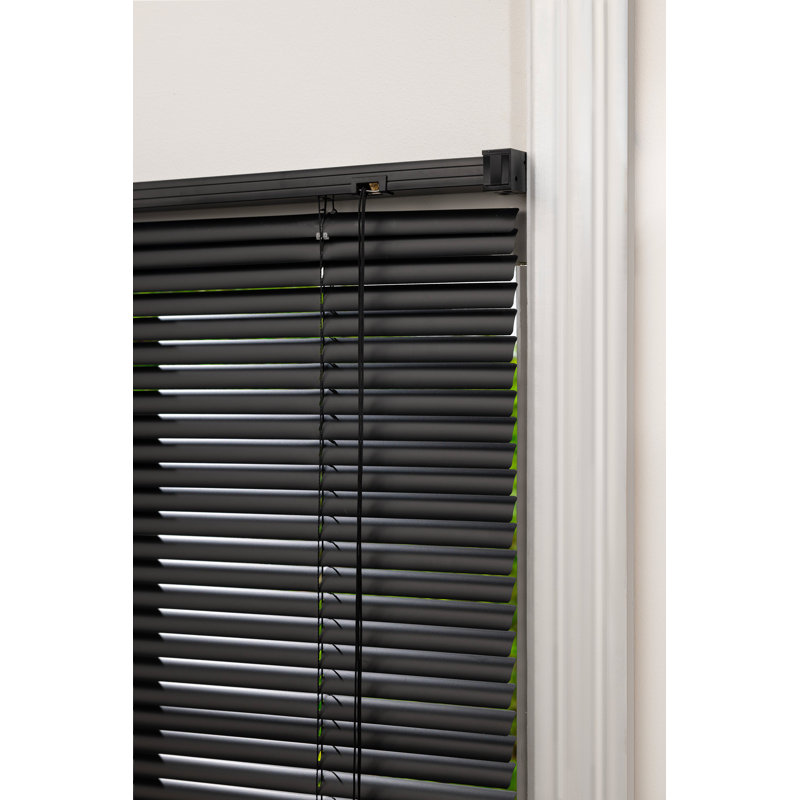 25mm PVC Venetian Roller Blinds Windows Blind, Black, 160cm L x 180cm W