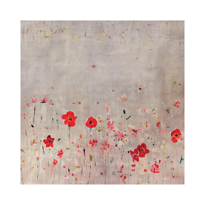 Dainty 1 Piece Wrapped Canvas Wall Art, 93.98 cm H x 93.98 cm W x 3.175 cm D
