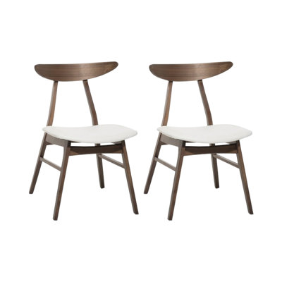 Steve 43 cm H Faux Leather Slat Back Side Chair