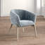 Fauteuil demi-tonneau en velours 28 po Barnes-2026912769