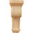 3 1/4"W x 5"D x 9"H Scroll Corbel, Red Oak-58550722-58550730