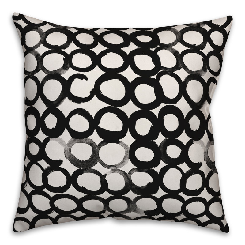  Coussin Ink, Noir, 20 po x 20 po