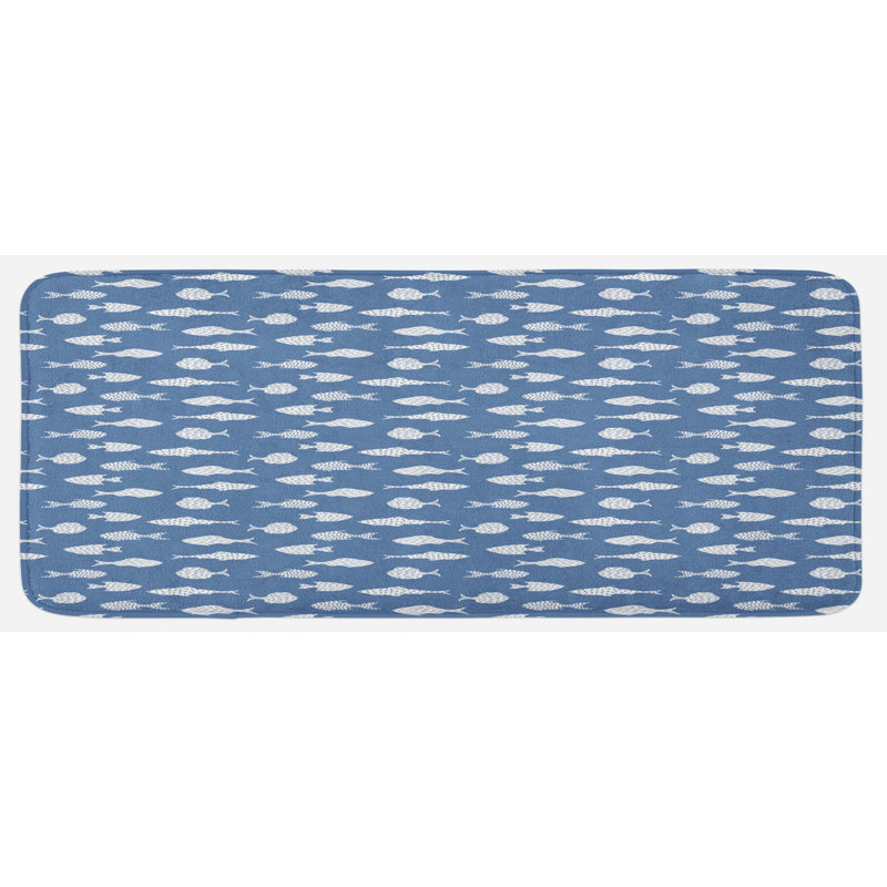 Tapis de cuisine poisson