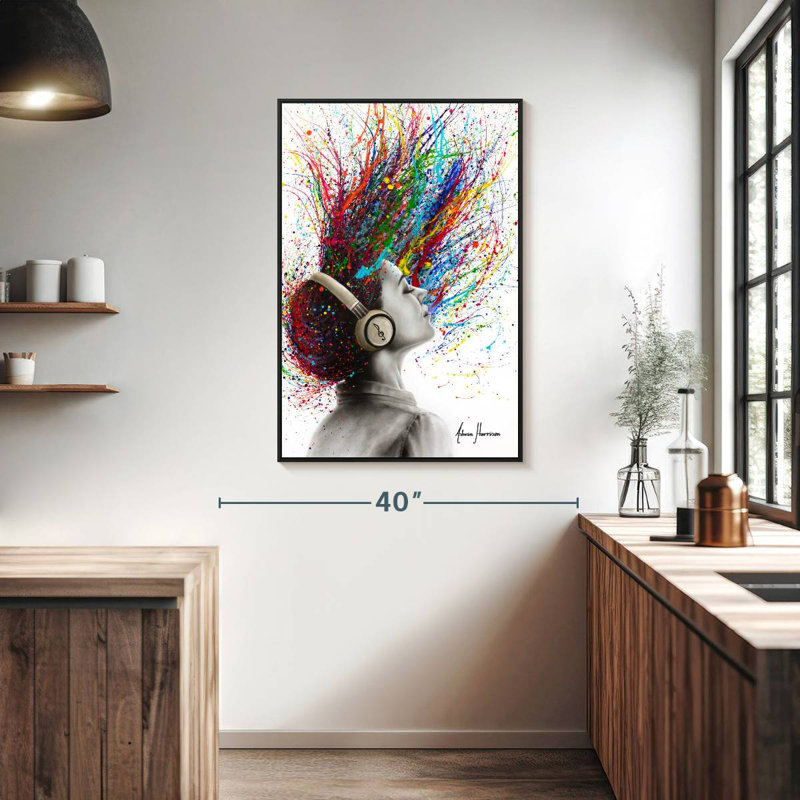 Vosburgh Me, Cadre flottant noir, 27 po x 40 po