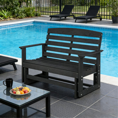 Banc de patio, banc oscillant d'extérieur, banc coulissant de causeuse
