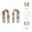  2-Pieces Pompano Beige Marble Arches