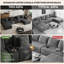 Canapé modulaire surdimensionné en velours côtelé avec console USB et porte-gobelets-131403520
