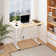 Home Office Height Adjustable Standing Desk With Built-in Power Outlet