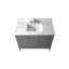 Ensemble de meuble-lavabo autoportant à simple cuve 42 po avec plateau en marbre Lavallon-105245175-105245166